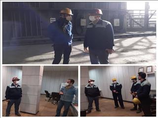 بازدید ایرج رخصتی از بخش تولیدات کک و مواد شیمیایی ذوب آهن اصفهان