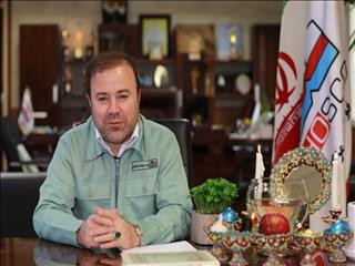 عطالله معروفخانی مدیرعامل شرکت فولاد هرمزگان آغاز سال نو را تبریک گفت