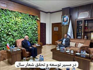 در مسیر توسعه و‌پیشرفت/دیدار مدیرعامل شرکت فولاد اکسین با استاندار خوزستان
