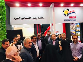 بازدید اعضای کمیسیون‌های جهش تولید و امنیت ملی مجلس از غرفه منطقه ویژه لامرد در نمایشگاه شیراز اکسپو