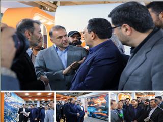 بازدید وزیر صمت از غرفه شرکت ملی صنایع مس ایران در نمایشگاه ایران کانمین ۲۰۲۵