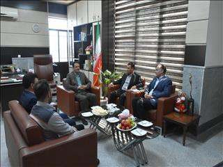 دیدار مهندس نادری مدیرعامل شرکت پارس فولاد سبزوار با دکتر آزادواری فرماندار شهرستان جوین